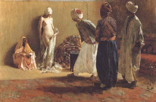 Ettore Cercone L'Examen des esclaves (mk32) France oil painting art